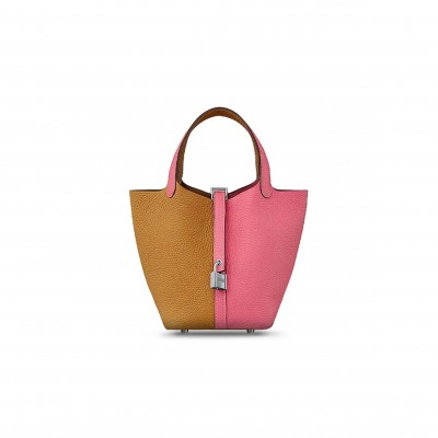 HERMES PICOTIN LOCK 18 TAURILLON CLEMENCE H064427CKAK (18*18*13cm)